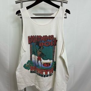 Vintage lightning bolt surf tank top